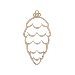 Bombki SZYSZKA 3 3szt drewniana Sadpex (DCH33N) Sadpex