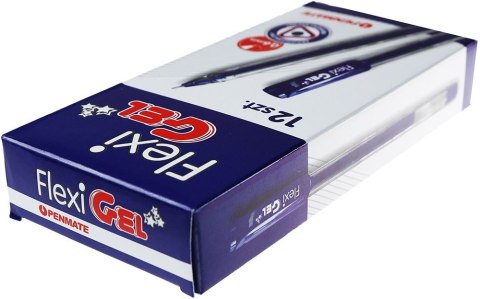 Długopis FLEXI GEL żelowy niebieski wkład czerwony 0,6mm Penmate (TT8500) Penmate