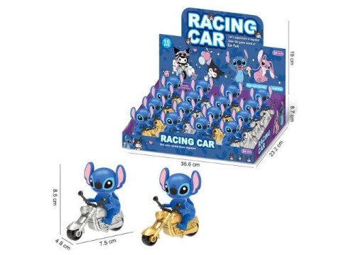 Figurka ZWIERZAK NA MOTORZE 8,5CM 2KOL. Bigtoys (BZ9396) Bigtoys