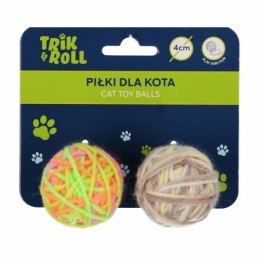 Gadżet Piłka dla kota 4cm 2szt Trik Roll (560723) Trik Roll