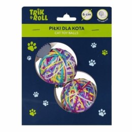 Gadżet Piłka dla kota 6cm 2szt Trik Roll (560724) Trik Roll