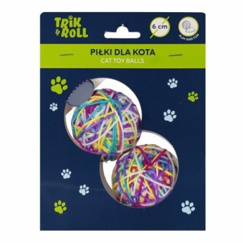 Gadżet Piłka dla kota 6cm 2szt Trik Roll (560724) Trik Roll