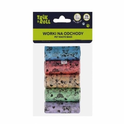Gadżet Worki na odchody 75szt 4 rolki Trik Roll (560699) Trik Roll
