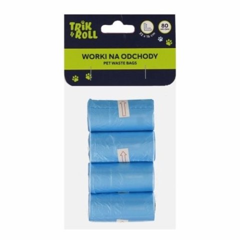Gadżet Worki na odchody 80szt 4 rolki Trik Roll (560700) Trik Roll