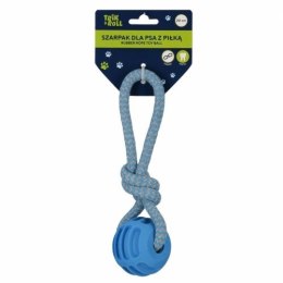 Gadżet Zabawka dla psa Szarpak 20 cm z piłką niebieski Trik Roll (560875) Trik Roll