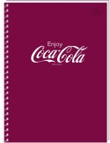 Kołozeszyt (kołonotatnik) COCA COLA SOFT TOUCH A6 80k. 70g krata Interdruk Interdruk