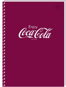 Kołozeszyt (kołonotatnik) COCA COLA SOFT TOUCH A6 80k. 70g krata Interdruk Interdruk