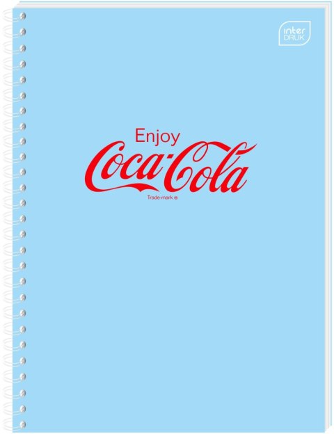 Kołozeszyt (kołonotatnik) COCA COLA SOFT TOUCH A6 80k. 70g krata Interdruk Interdruk