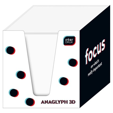 Kostka papierowa biały [mm:] 90x90x 90 Interdruk (KOSPAPBKUBP) Interdruk