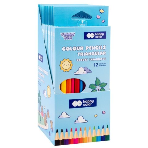 Kredki ołówkowe 12 kol. Happy Color (HA 2313 13YU K12) Happy Color