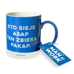 Kubek wielokrotnego użytku Man at Work-Kto sieje ASAP 250ml Pan Dragon (5901854989617) Pan Dragon