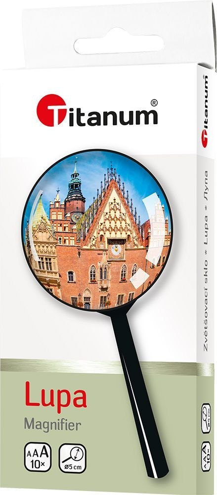 Lupa Titanum Ø50 mm powiększenie 10-krotne Titanum