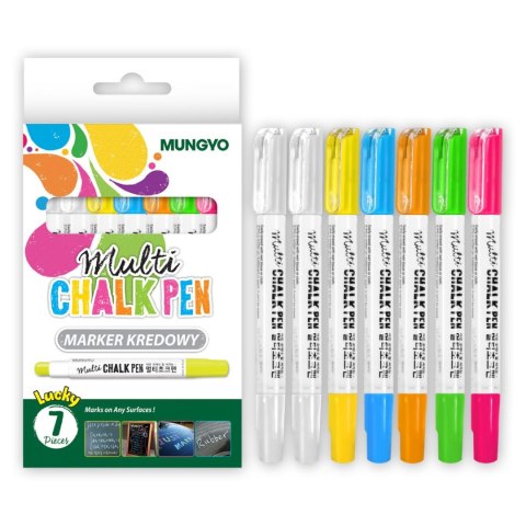 Marker specjalistyczny kpl 7 szt kredowy wkład mix okrągła końcówka Penmate (TT8531) Penmate