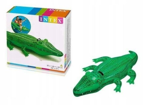 Materac dmuchany Krokodyl 168 x 86 x 19 cm Intex (X-182) Intex