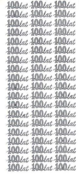 Naklejka (nalepka) Sto lat srebrne Farro (096) Farro