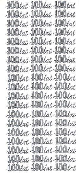 Naklejka (nalepka) Sto lat srebrne Farro (096) Farro