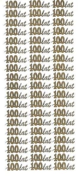 Naklejka (nalepka) Sto lat złote Farro (096) Farro