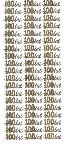 Naklejka (nalepka) Sto lat złote Farro (096) Farro