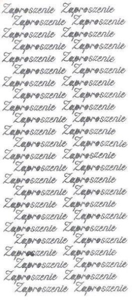 Naklejka (nalepka) Zaproszenie srebrne Farro (004) Farro