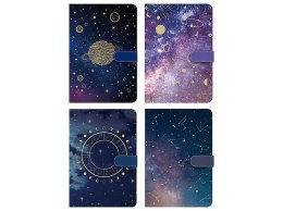 Notes (notatnik) w okładce z motywem kosmosu, zapinany na nit A5 [mm:] 190x130 Adar (542396) Adar
