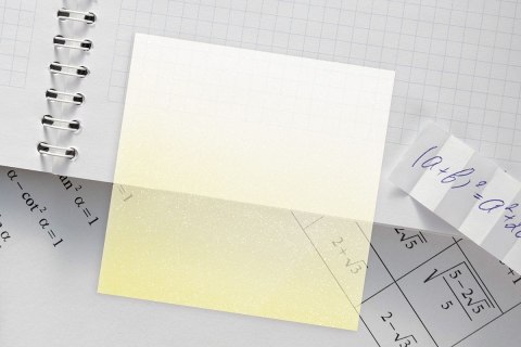 Notes samoprzylepny (karteczki) transparentne, z polipropylenu 75x75 50k [mm:] 75x75 Titanum Titanum