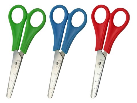 Nożyczki szkolne 13cm z podziałką Titanum