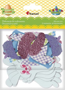 Ozdoba piankowa Craft-Fun Series Króliczki do ubrania 6 szt Titanum (E13) Titanum