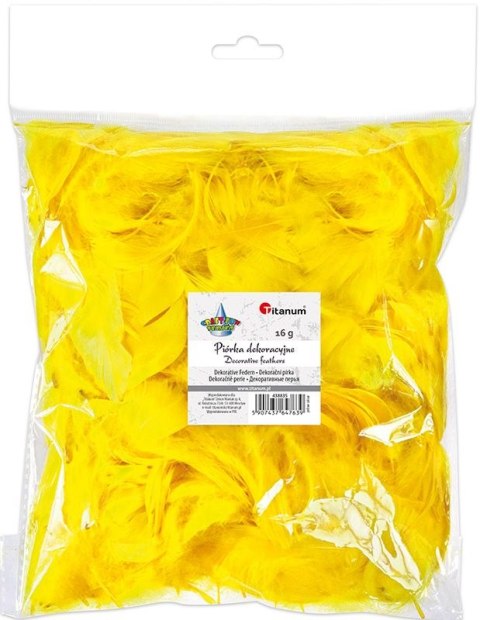 Piórka Craft-Fun Series żółty Titanum Titanum