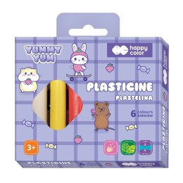 Plastelina 6 kol. Kapibara mix Happy Color (HA 2110 YUK6) Happy Color