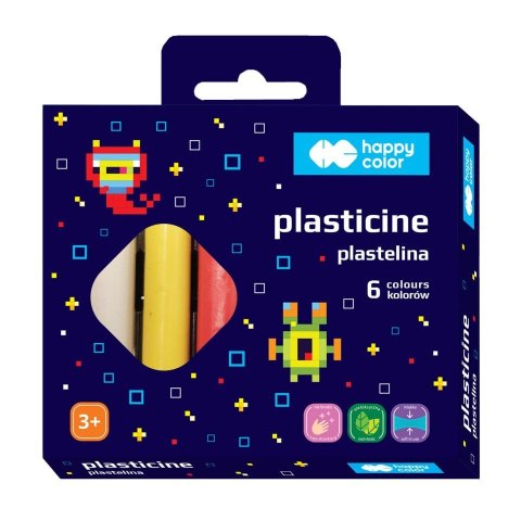 Plastelina 6 kol. Pixi Planet mix Happy Color (HA 2110 PPK6) Happy Color