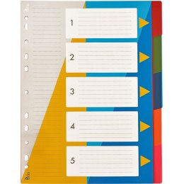 Przekładka numeryczna numeryczne A4 mix 5k 1-5 Tetis (BP630-5) Tetis