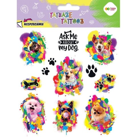 Tatuaż zmywalny Funny dogs Happy Color (HA 4261 1520-KA03) Happy Color
