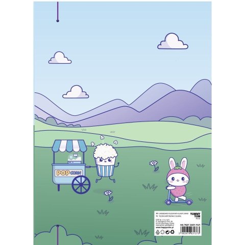 Teczka kartonowa na gumkę BLOOM-Boho, A4 mix [mm:] 240x310 Happy Color (HA 7621 2431-YU1) Happy Color