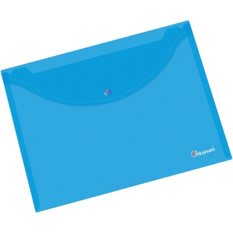 Teczka plastikowa A4 niebieski przezroczysty 180 mic. [mm:] 232x330 Titanum (TK4tBL) Titanum