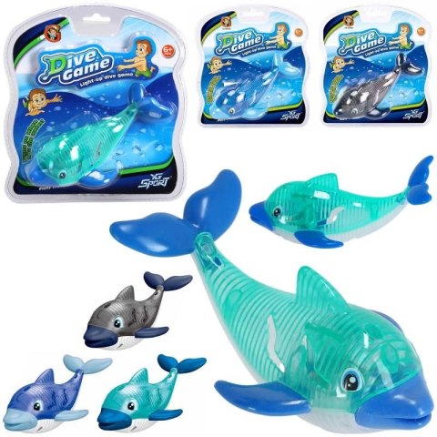 Zabawka do kąpieli delfin do nurkowania ze światłem Trifox (A-0637) Trifox
