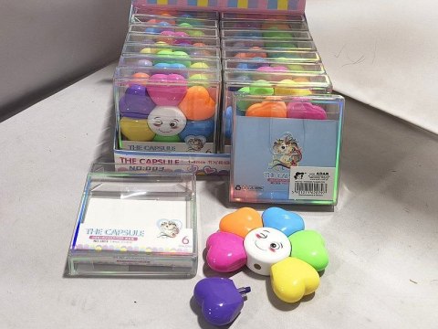 Zakreślacz kwiatek wkład mix 6,0mm Adar (620797) Adar