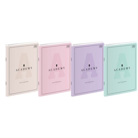 Zeszyt ACADEMY Pastel A5 60k. 90g krata Interdruk (5902277299208) Interdruk