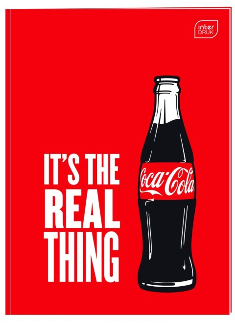 Zeszyt A4 COCA COLA MAT+UV 32k. 70g krata Interdruk Interdruk