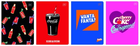 Zeszyt A5 COCA COLA MAT+UV 32k. 70g krata Interdruk Interdruk