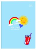 Zeszyt COCA COLA MAT+UV A5 32k. 70g trzy linie Interdruk Interdruk