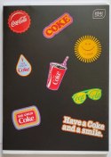 Zeszyt A5 COCA COLA MAT+UV 32k. 70g trzy linie Interdruk Interdruk