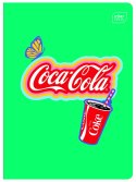 Zeszyt A5 COCA COLA MAT+UV 32k. 70g trzy linie Interdruk Interdruk