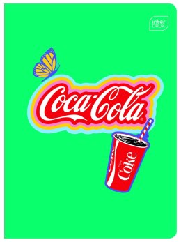 Zeszyt COCA COLA MAT+UV A5 32k. 70g trzy linie Interdruk Interdruk