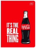 Zeszyt A5 COCA COLA MAT+UV 32k. 70g trzy linie Interdruk Interdruk