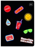 Zeszyt A5 COCA COLA MAT+UV 32k. 70g trzy linie Interdruk Interdruk