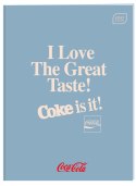 Zeszyt HYBRID COCA COLA A4 60k. 70g krata Interdruk Interdruk