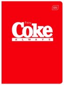 Zeszyt HYBRID COCA COLA A5 60k. 70g krata Interdruk Interdruk