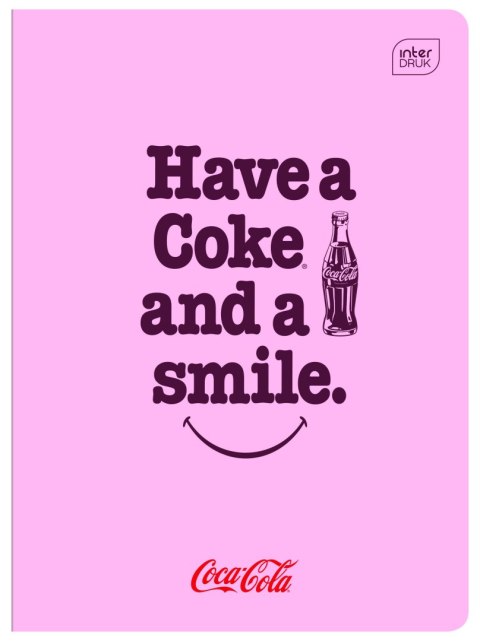 Zeszyt HYBRID COCA COLA A5 60k. 70g linia Interdruk Interdruk