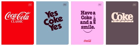 Zeszyt HYBRID COCA COLA A5 60k. 70g linia Interdruk Interdruk