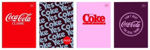 Zeszyt tematyczny COCA COLA HYBRID A6 32k. 70g krata Interdruk (do słówek) Interdruk